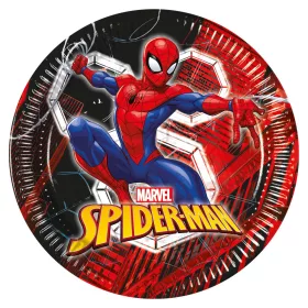 Spiderman World of Webs Pappteller, 8 Stück, 23 cm, FSC