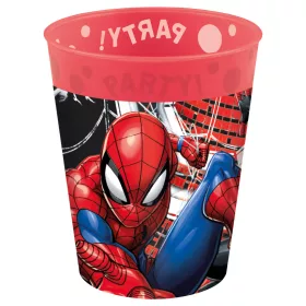   Spiderman World of Webs Micro Premium-Kunststoffbecher-Set, 4er-Set, 250 ml