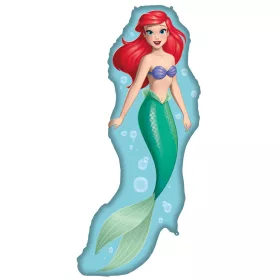   Fóliový balón Disney princezná Ariel so zvedavou 40x99 cm