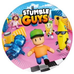Stumble Guys Chaos Runner Pappteller, 8 Stück, 23 cm, FSC
