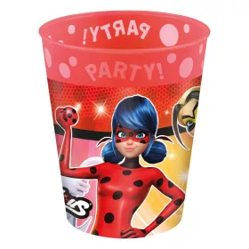   Ladybug und Cat Noir Helden-Mikro-Premium-Kunststoffbecher-Set, 4er-Set, 250 ml