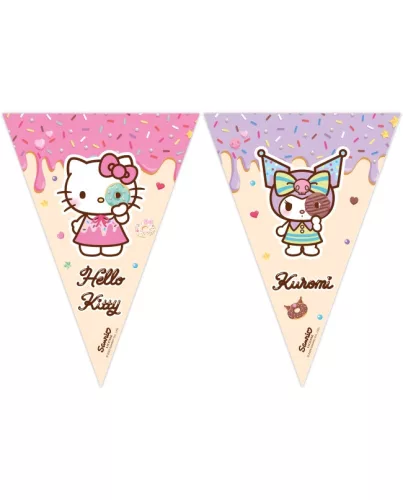 Girlanda s vlajkami Hello Kitty Kuromi FSC 2,3 m