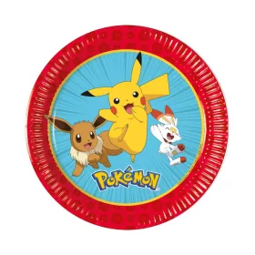 Pokémon Next Generation Pappteller, 8 Stück, 20 cm, FSC