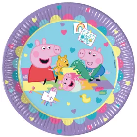 Peppa Pig With Love Pappteller, 8 Stück, 23 cm, FSC