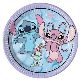   Disney Lilo & Stitch, Sternenhund Engel, niedlicher Pappteller, 8 Stück, 23 cm, FSC