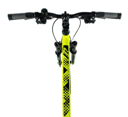Leader Fox SPIDER gyermek kerékpár fiús, 2026 24"/14", sárga-zöld