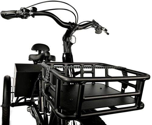 Elektromos kerékpár Leader Fox háromkerekű LOVELO, modell 2025 17,4 Ah / 626 Wh fekete