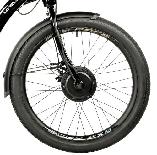 Elektromos kerékpár Leader Fox háromkerekű LOVELO, modell 2025 17,4 Ah / 626 Wh fekete