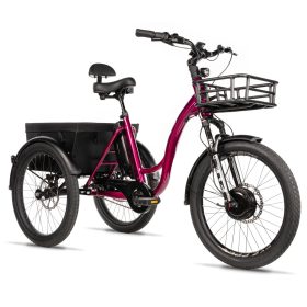   Elektromos kerékpár Leader Fox háromkerekű CURTIS, modell 2025 17,4 Ah / 626 Wh lila