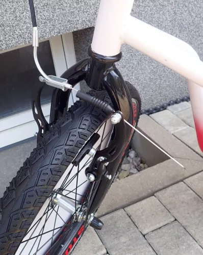 KUBIsport Storm roller felfújható 20/16" kerekekkel, fehér-piros