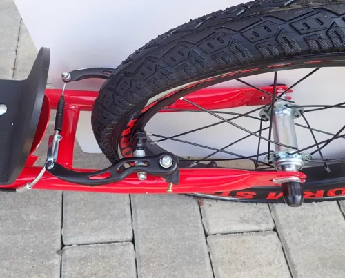 KUBIsport Storm roller felfújható 20/16" kerekekkel, fehér-piros