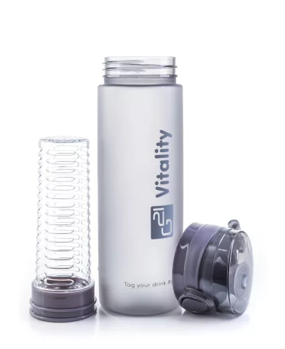 Sticlă G21 pentru smoothie/suc, 600 ml, gri gheață