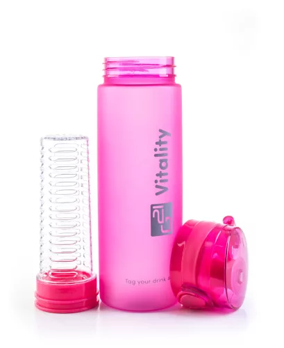 Sticlă G21 pentru smoothie/suc, 600 ml, roz glacial