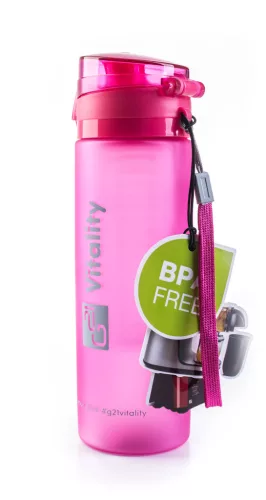 Sticlă G21 pentru smoothie/suc, 600 ml, roz glacial