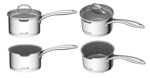 G21 Gourmet Miracle 9 darabos edénykészlet  rozsdamentes acél / greblon