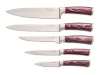 G21 Gourmet Dynamic 5 db-os kés szett + fekete-rozsdamentes acél tartóval