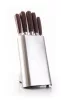 Set de 5 cuțite G21 Gourmet Steely + suport din oțel inoxidabil