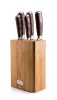 Set de cuțite G21 Gourmet Nature, 5 piese - cu suport din bambus