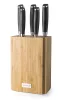 Suport pentru cuțite G21 Gourmet Damasc din bambus - pentru 5 cuțite