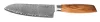 Cuțit G21 Gourmet Damasc 17 cm, Santoku, mâner din lemn de zebrano