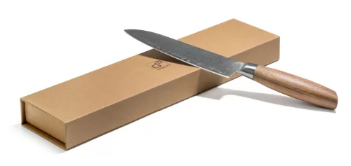 Cuțit G21 Gourmet Damasc 17 cm, Santoku, mâner din lemn de zebrano