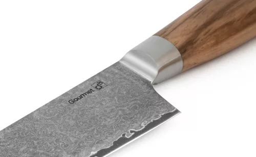 Cuțit G21 Gourmet Damasc 17 cm, Santoku, mâner din lemn de zebrano