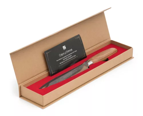 Cuțit G21 Gourmet Damasc 18 cm, mâner din lemn de zebrano