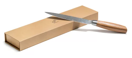 Cuțit G21 Gourmet Damasc 18 cm, mâner din lemn de zebrano