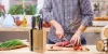 Set cuțite G21 Gourmet Rustic 5 buc + suport pentru cuțite din bambus