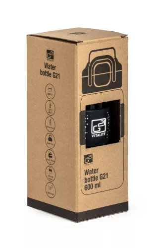 Sticlă de băut G21 600 ml, 2 în 1, gri