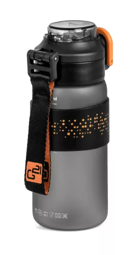 Sticlă de băut G21 600 ml, 2 în 1, gri gheață