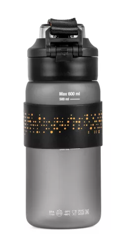 Sticlă de băut G21 600 ml, 2 în 1, gri gheață