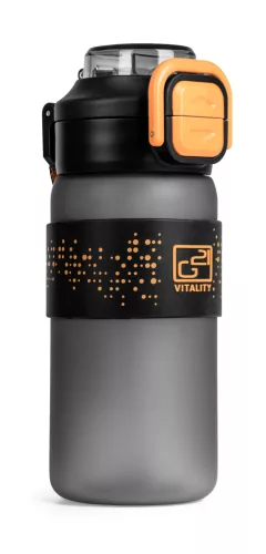 Sticlă de băut G21 600 ml, 2 în 1, gri gheață