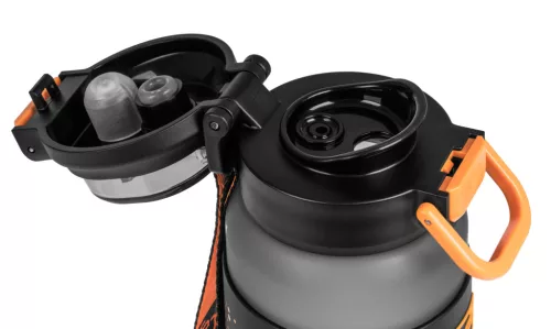 Sticlă de băut G21 600 ml, 2 în 1, gri gheață