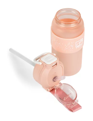 Sticlă de băut G21 600 ml, 2 în 1, roz gheață