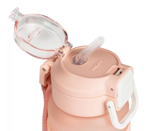 Sticlă de băut G21 600 ml, 2 în 1, roz gheață