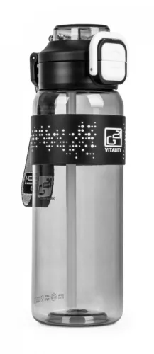 Sticlă de băut G21 1000 ml, 2 în 1, gri