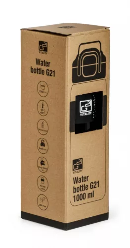Sticlă de băut G21 1000 ml, 2 în 1, gri
