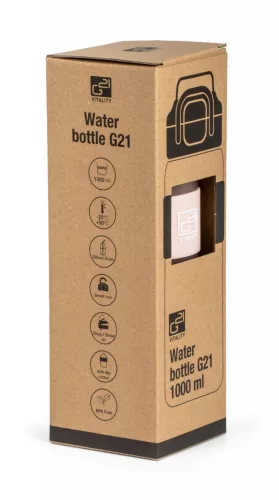 Sticlă de băut G21 1000 ml, 2 în 1, roz gheață
