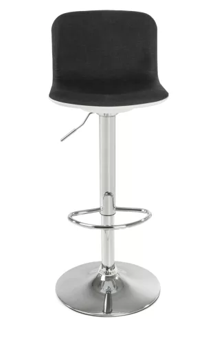 Barhocker G21 Lima, schwarz, Stoff