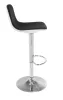 Barhocker G21 Lima, schwarz, Stoff