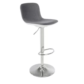 Barhocker G21 Lima, grau, Stoff
