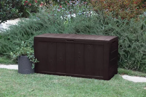 Keter Sherwood 270L kerti doboz, barna