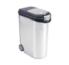 Curver állateledel tároló, 20kg / 54 l fémes fehér