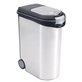 Curver állateledel tároló, 20kg / 54 l fémes fehér