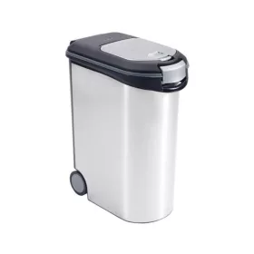 Curver állateledel tároló, 20kg / 54 l fémes fehér