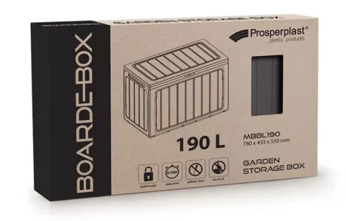 Prosperplast BOARDEBOX kerti doboz antracit 190L