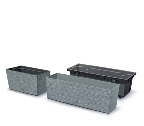 Virágcserép Prosperplast FURU CASE 58cm betonból