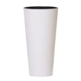 Prosperplast TUBUS SLIM fehér fényes 25 cm virágcserép