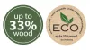 Virágcserép Prosperplast FURU SLIM ECO WOOD 30 cm, naturo